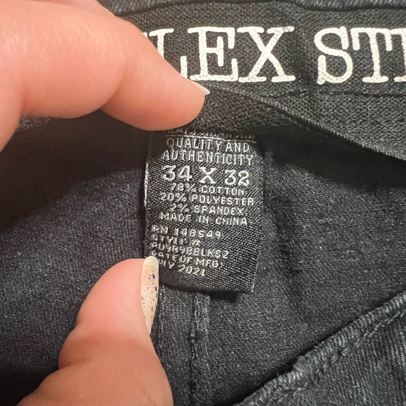 PD&C flex stretch black denim jeans - Picture 5 of 8